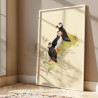 Puffin family | Art print | 30x40cm