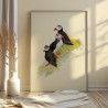 Puffin family | Art print | 30x40cm