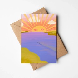 Sunset | Greeting card A6 | With envelope