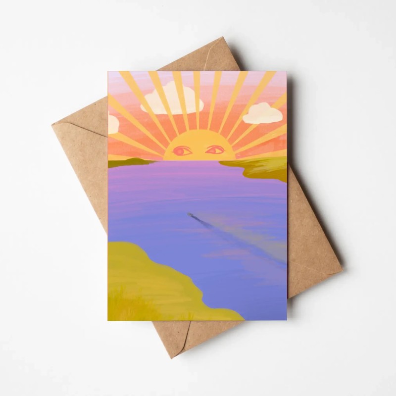 Sunset | Greeting card A6 | With envelope Sunset | Greeting card A6 | With envelope