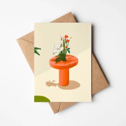 Flower still life | Greeting card with envelope