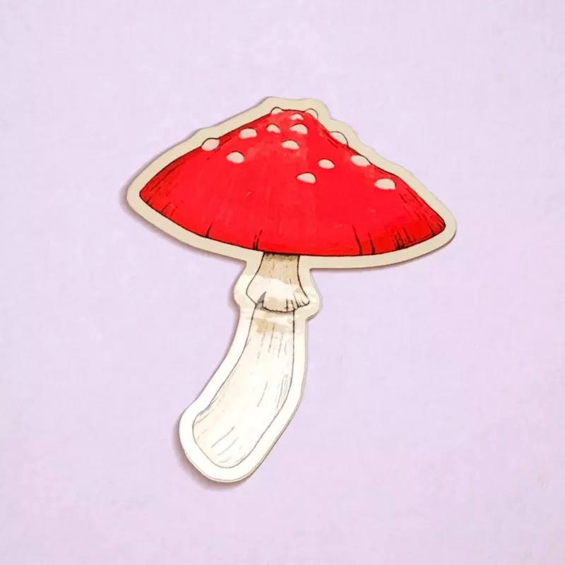 Fly agaric mushroom | Glossy vinyl sticker Fly agaric mushroom | Glossy vinyl sticker
