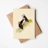 Puffin family | Greeting card with envelope