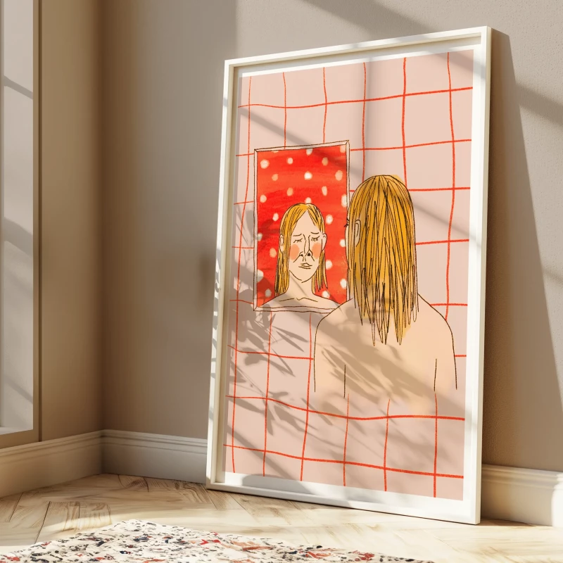Sad girl | Poster print | A3 Sad girl | Poster print | A3