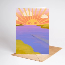 Sunset | Greeting card A6 | With envelope