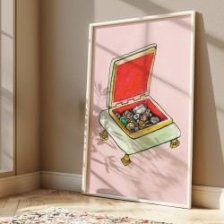 Jewels - Kunsttrykk i varme farger