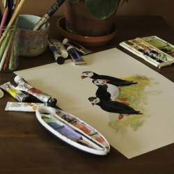 Lundefamilie | Kunsttrykk | 30x40cm