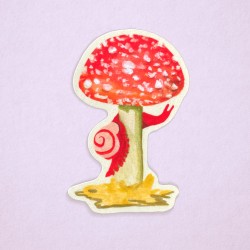 Sneglesopp | Glossy vinylklistremerke