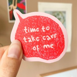 Self care | Matte vinyl sticker
