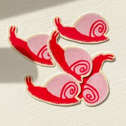 Tiny snail| Glossy vinyl sticker