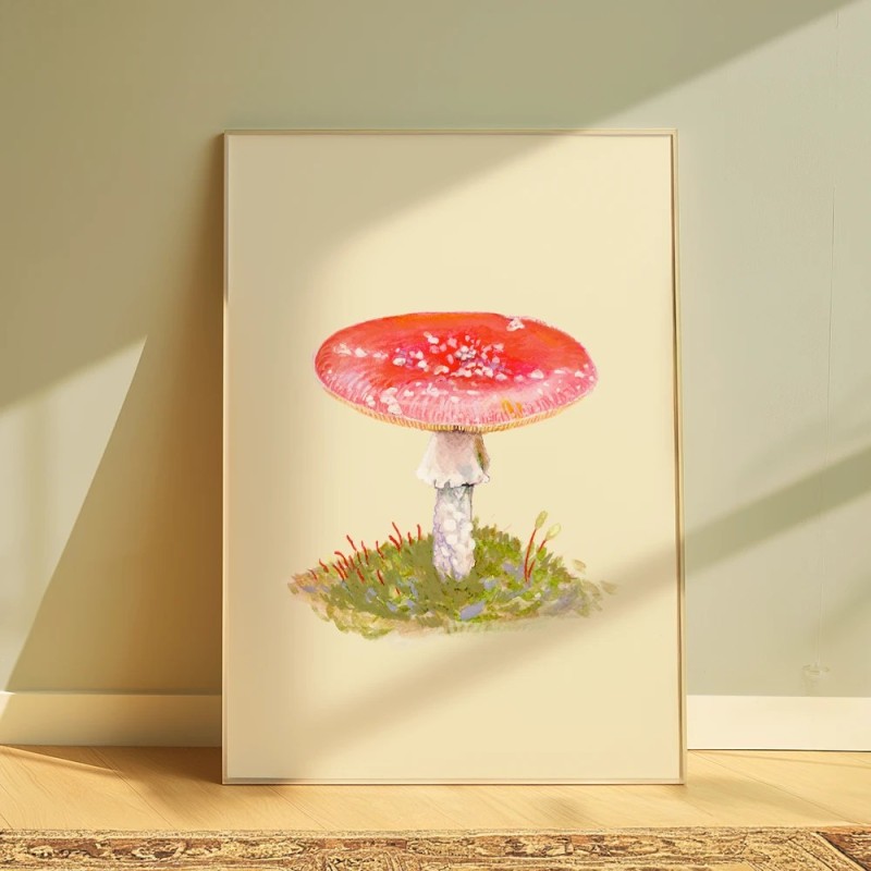 Mushroom in Østmarka | Art print | A4