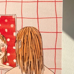 Sad girl | Kunsttrykk A5