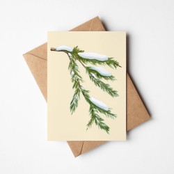 Snow twig | Greeting card with envelope