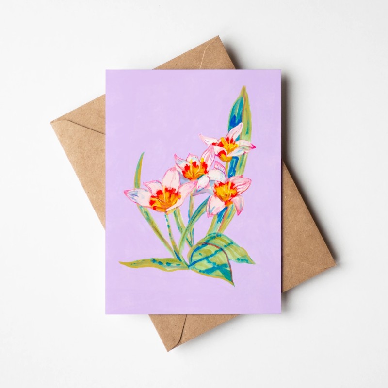 Lily| Greeting card with envelope