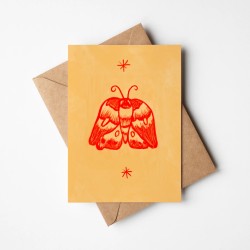 Moth| Greeting card with envelope