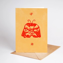 Moth| Greeting card with envelope