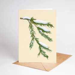 Snow twig | Greeting card with envelope