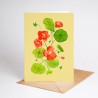 Nasturtium| Greeting card with envelope