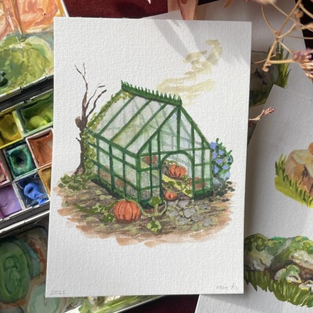 Abandoned | Watercolor painting