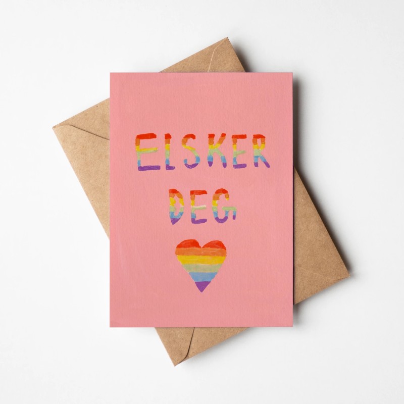 Love ya| Greeting card with envelope