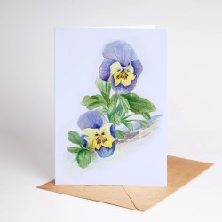 Pansy | Greeting card with envelope