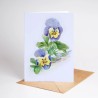 Pansy | Greeting card with envelope